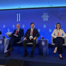 Εικόνα από το πάνελ για το Προλαμβάνω στο φόρουμ των Δελφών