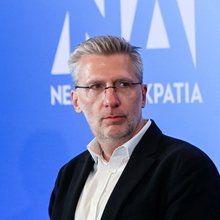 Ο Ακης Σκέρτσος στο προσυνέδριο της ΝΔ στο Ναύπλιο