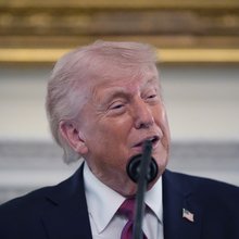 Ο Ντόναλντ Τραμπ σε μία δική του ομιλία 