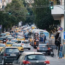 Κίνηση οχημάτων στην Αθήνα 