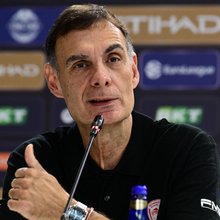 Ο Γιώργος Μπαρτζώκας στη συνέντευξη Τύπου του τελικού / EUROKINISSI
