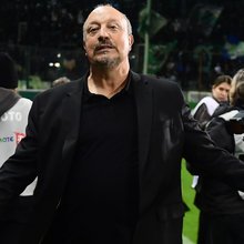 Ο Ράφα Μπενίτεθ στη διάρκεια του κυριακάτικου ντέρμπι Παναθηναϊκού - ΑΕΚ για τη Super League