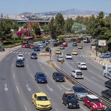 Κίνηση οχημάτων στην Αθήνα 