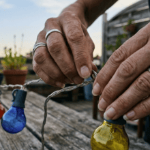 Για πολλές σεζόν, ένας συγκεκριμένος τύπος φωτισμού κυριαρχούσε σε μπαλκόνια και κήπους, χαρίζοντας μια χαλαρή, γιορτινή ατμόσφαιρα. Όχι πια / UNSPLASH
