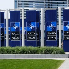 Το εξωτερικό από τα κεντρικά του NATO στις Βρυξέλλες