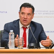 O Αδωνις Γεωργιάδης σε συνέντευξη Τύπου