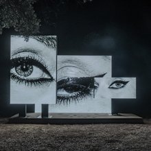 Μάτια Μαρία Κάλλας installation Επίδαυρος δάσος δεντρα Αρχαίο Θέατρο 