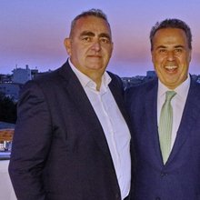 Ο Φρέντης Μπελέρης με τον Σταύρο Παπασταύρου