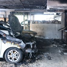 Εικόνα από την έκρηξη στο σπίτι της Νέστορα