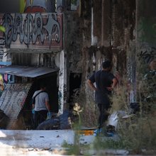 Το σημείο στην Κυψέλη όπου βρέθηκε η βαλίτσα με το ανθρώπινο μέλος
