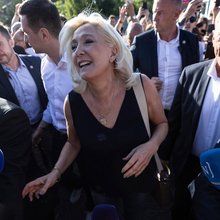 Η υποψήφια της γαλλικής Ακροδεξιάς, Μαρίν Λεπέν 