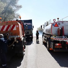 Μηχανήματα ΟΤΑ στο Πόρτο Γερμενό