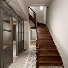 σκάλα ξύλινη είσοδος παλιό κτίριο Κρήτη