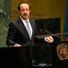 Ο Νίκος Χριστοδουλίδης στο βήμα του ΟΗΕ