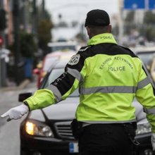 Έλεγχος τροχαίας στο κέντρο της Αθήνας 