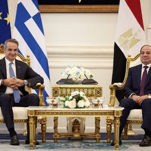 Συνάντηση Κυριάκου Μητσοτάκη με πρόεδρο της Αιγύπτου Αμπντούλ Φατάχ αλ Σίσι