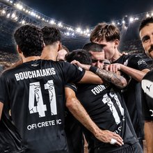 Πανηγυρικές εικόνες από το θρίαμβο του ΟΦΗ επί της Χοφενχάιμ με πρωταγωνιστές Μπουχαλάκη και Πούγγουρα