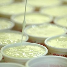 Ρυζόγαλο Μπακογιάννης, η ώρα της παραγωγής/ Φωτογραφία: Instagram