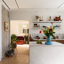 κουζίνα νησίδα διαμέρισμα Πλατεία Αμερικής Αθήνα