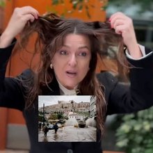  Η υποψήφια του ΠΑΣΟΚ Κέλλυ Σταμούλη βγήκε στη βροχή και έκανε βίντεο στο TikTok