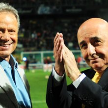 Ο άλλοτε ιδιοκτήτης της Βενέτσια,  Μαουρίτσιο Ζαμπαρίνι στα αριστερά