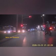 Τροχαία παράβαση από μοτοσυκλέτες 