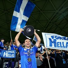 Η South Melbourne πανηγυρίζει το κύπελλο Αυστραλίας