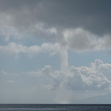 Εντυπωσιακός υδροστρόβιλος ανοιχτά της Μυκόνου
