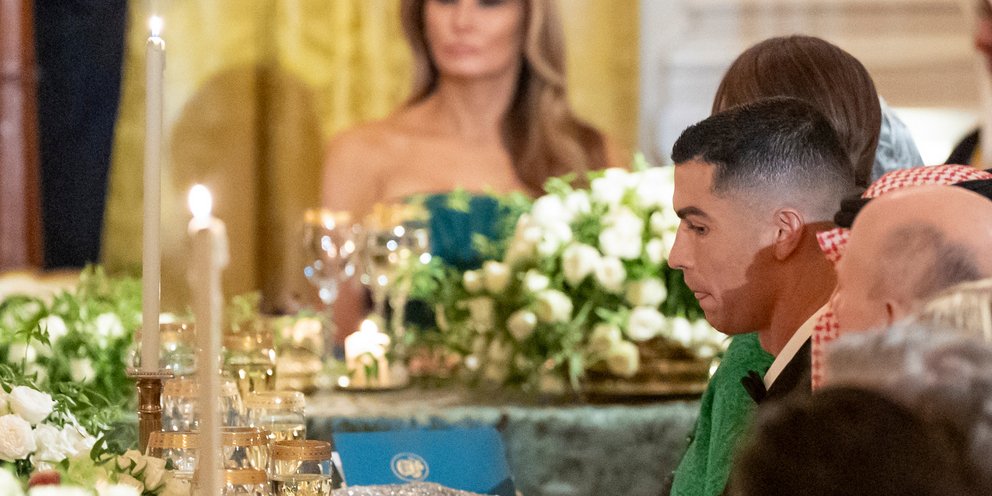 Ο Κριστιάνο Ρονάλντο στο επίσημο δείπνο του Ντόναλντ Τραμ προς τιμή του Σαουδάραβα πρίγκιπα