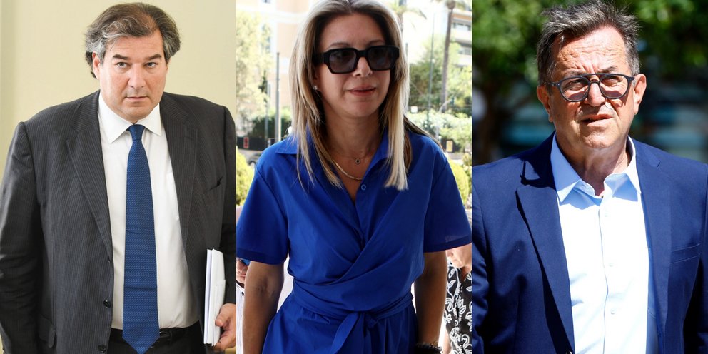 Ο Νίκος Καραχάλιος, η Μαρία Καρυστιανού και ο Νίκος Νικολόπουλος