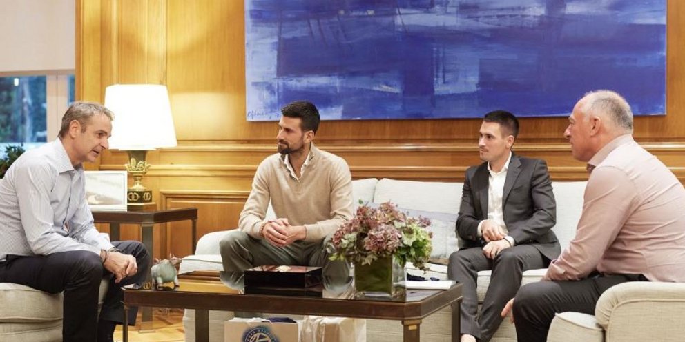 Στο Μέγαρο Μαξίμου βρέθηκε ο Νόβακ Τζόκοβιτς