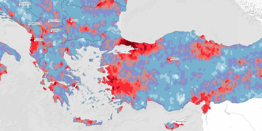 Χάρτης ευρωπαϊκού σεισμικού κινδύνου
