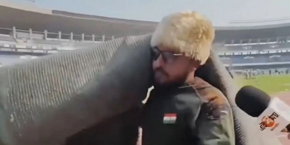 Δεν είδε τον Μέσι, αλλά βρήκε το χαλί που χρειαζόταν για το σπίτι