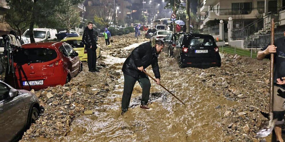 Καταιγίδα στην Άνω Γλυφάδα