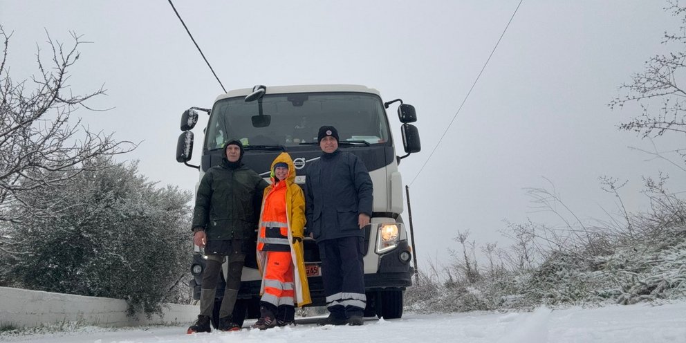 Πάντα στο καθήκον οι εργαζόμενοι στην καθαριότητα στο Δημητρίτσι Σερρών