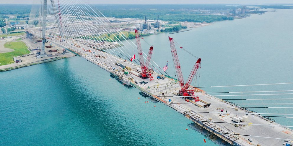 Η νέα γέφυρα Gordie Howe που συνδέει τον Καναδά με τις ΗΠΑ