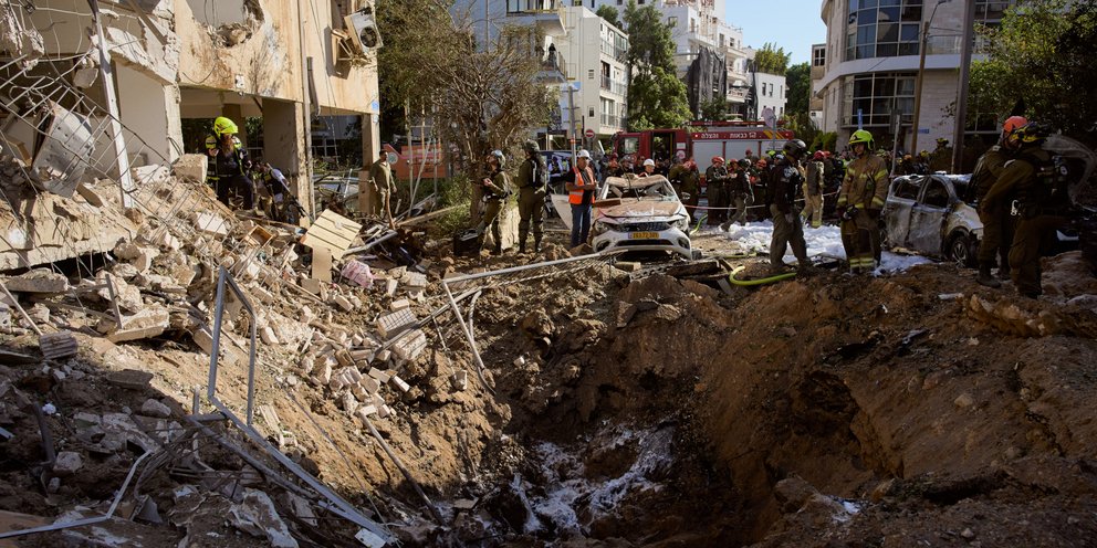 Κρατήρας στο Τελ Αβίβ από ιρανικό πύραυλο