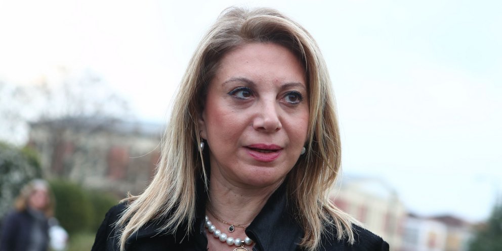 Η Μαρία Καρυστιανού στη δίκη για τα Τέμπη