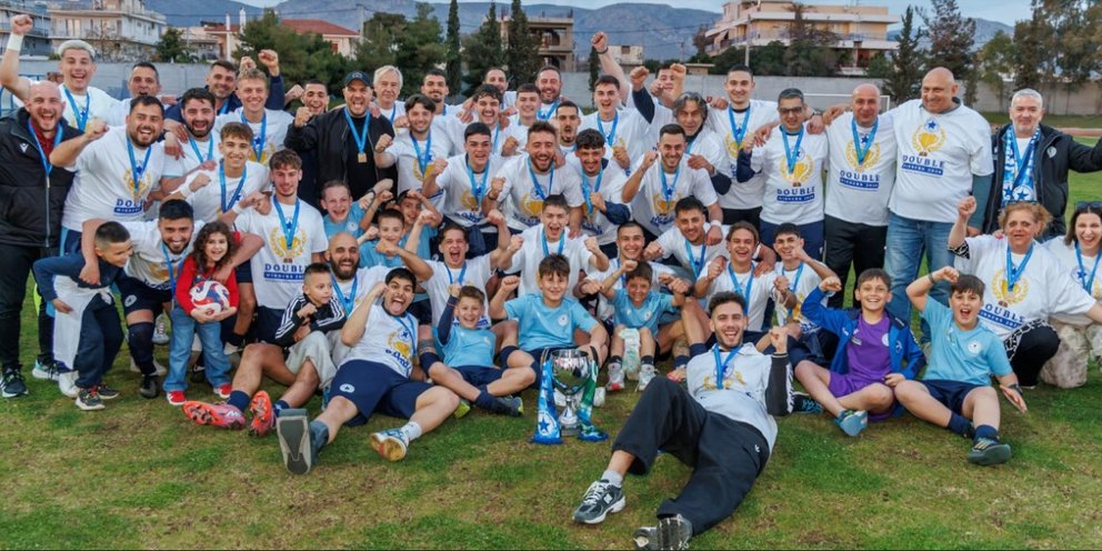 -Η ελληνική ομάδα που πήρε πρωτάθλημα και κύπελλο μόνο με νίκες και γκολ 141-11