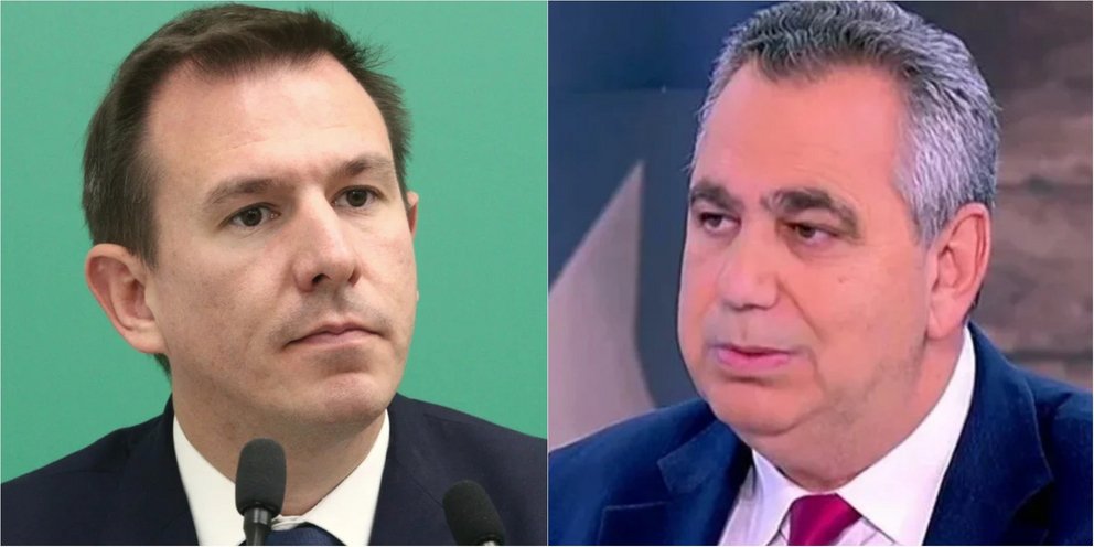 Ο βουλευτή επικρατείας του ΠΑΣΟΚ, Παναγιώτης Δουδωνής (αριστερά), και ο δημοσιογράφος Βααίλης Χιώτης (δεξιά)