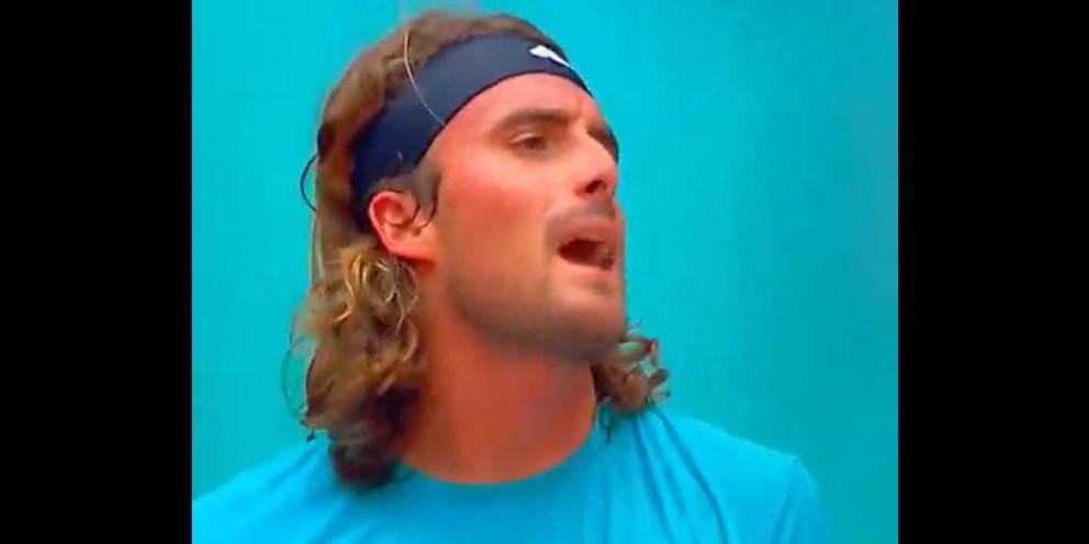 «Ξέφυγε» ξανά ο Στέφανος Τσιτσιπάς / Φωτογραφία: Χ