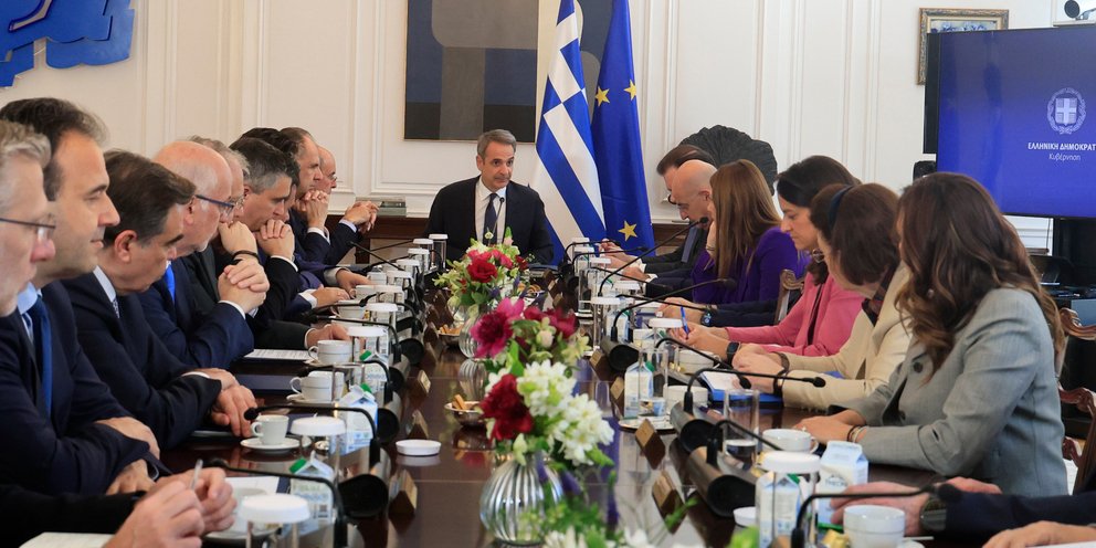 Στιγμιότυπο από την συνεδρίαση του υπουργικού συμβουλίου, 29 Απριλίου 2025 