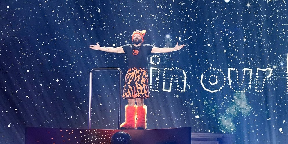 Ο Akykas με το «Ferto» στην σκηνή της Eurovision 2026 - AP