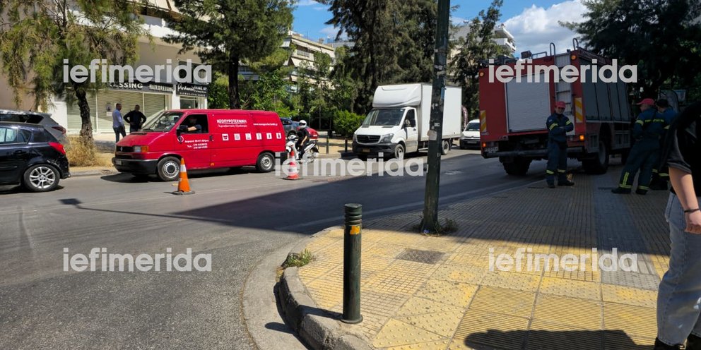 Το σημείο όπου έγινε το δυστύχημα στα Πατήσια