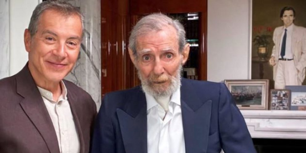 Ο Γιώργος Βαρδινογιάννης με τον Σταύρο Θεοδωράκη 
