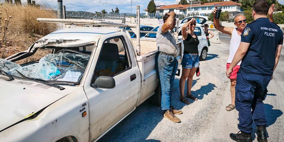 Από θαύμα δεν υπήρξε τραυματισμός σε ατύχημα στον Περιφερειακό Θεσσαλονίκης 