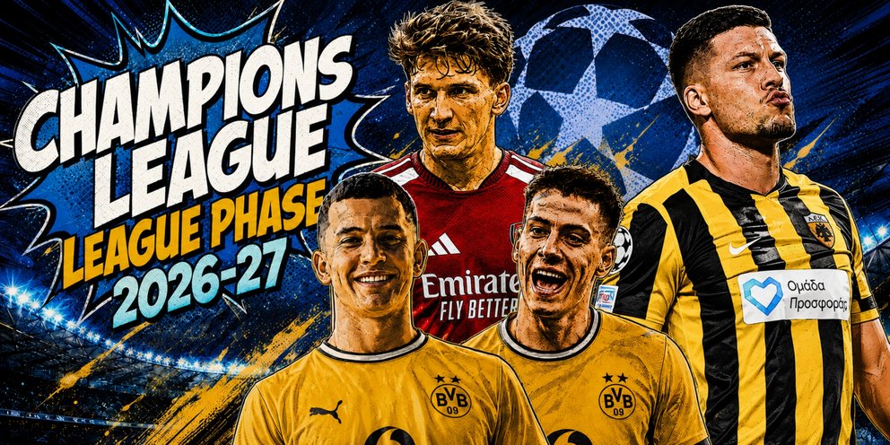 Champions League: Αυτές είναι οι 36 ομάδες της πιο... ελληνικής League Phase που θα έχουμε δει ποτέ!