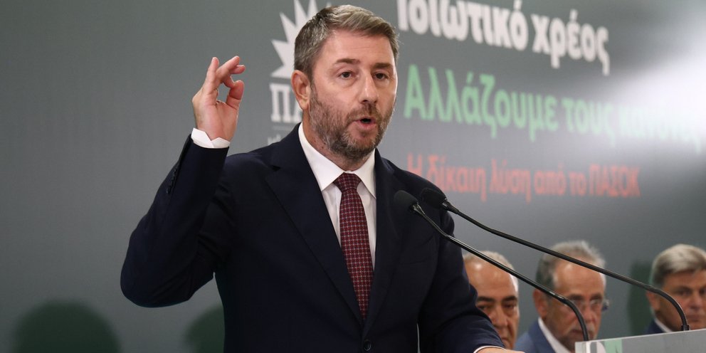 Ο πρόεδρος του ΠΑΣΟΚ, Νίκος Ανδρουλάκης