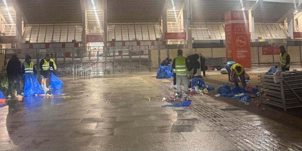 Καθαρισμός του ΟΑΚΑ μετά τη συναυλία της Βίσση
