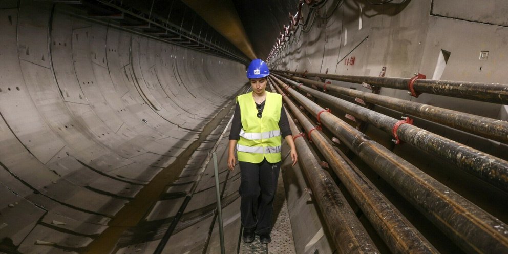 Σήραγγα στη Γραμμή 4 του Μετρό που κατασκευάζει ο Όμιλος  ΑΒΑΞ